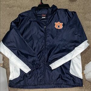 Navy and White Windbreaker Jacket